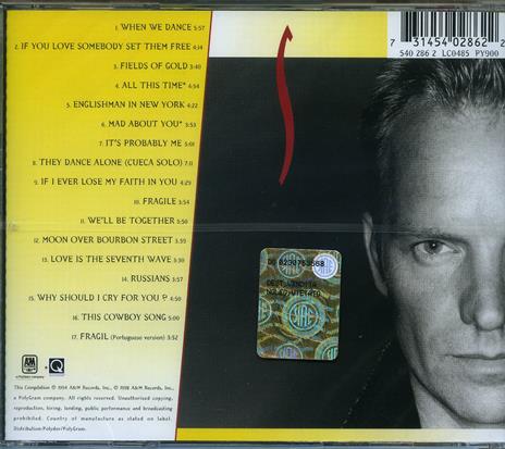 Fields of Gold: The Best - CD Audio di Sting - 2