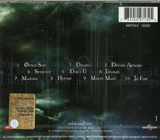 Era 2 - CD Audio di Era - 2