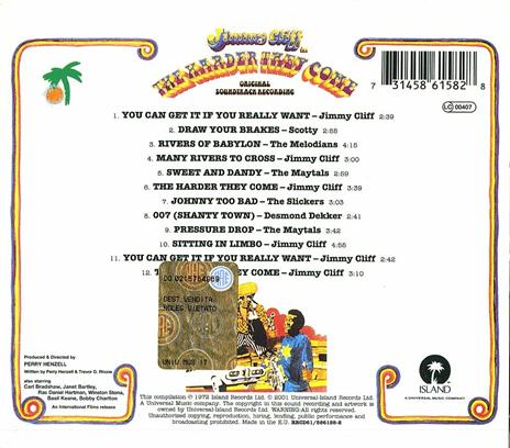 The Harder They Come (Colonna sonora) - CD Audio di Jimmy Cliff - 2