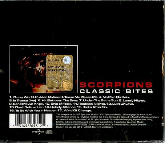 Classic Bites - CD Audio di Scorpions - 2