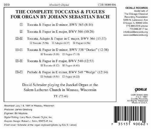 Toccatas & Fugues - CD Audio di Johann Sebastian Bach - 2