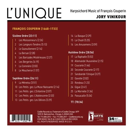 L'Unique - CD Audio di Jory Vinikour - 2