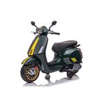 Moto Elettrica Per Bambini Vespa Piaggio Sprint Verde 12V Ing. Mp3, Usb E Microsd Lt941