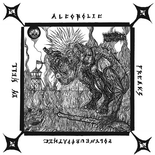 Misanthropic Aggression - Alcoholic Polyneuropathic Freaks In Hell (7") - Vinile 7''