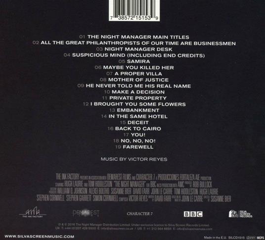 The Night Manager (Colonna sonora) - CD Audio di Victor Reyes - 2