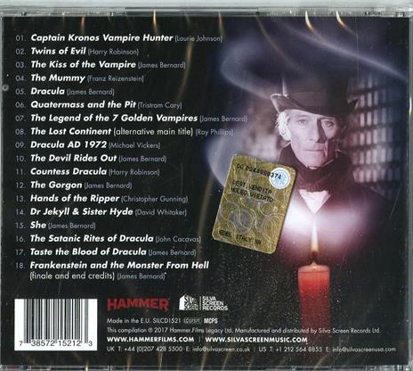 Hammer Horror. Classic Themes 1958-1974 (Colonna sonora) - CD Audio - 2