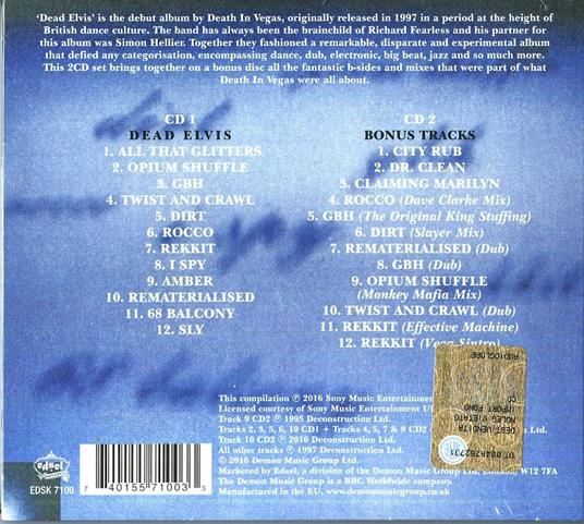 Dead Elvis (Digipack) - CD Audio di Death in Vegas - 2