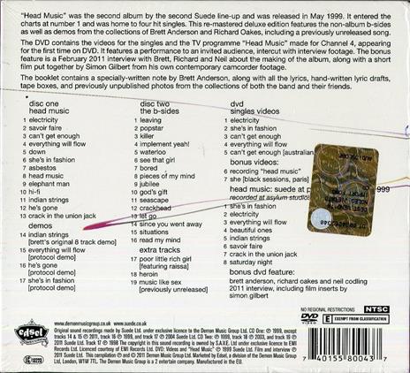 Head Music - CD Audio + DVD di Suede - 2