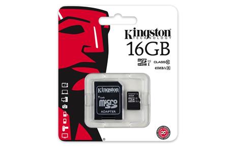 Micro SD T-FLASH 16GB cl.10 con adattattore SD - 3
