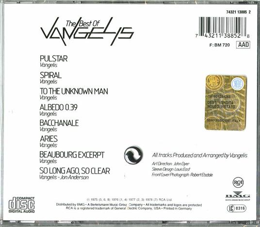 The Best of Vangelis - CD Audio di Vangelis - 2