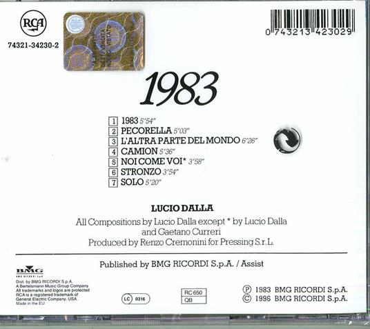 1983 - CD Audio di Lucio Dalla - 2