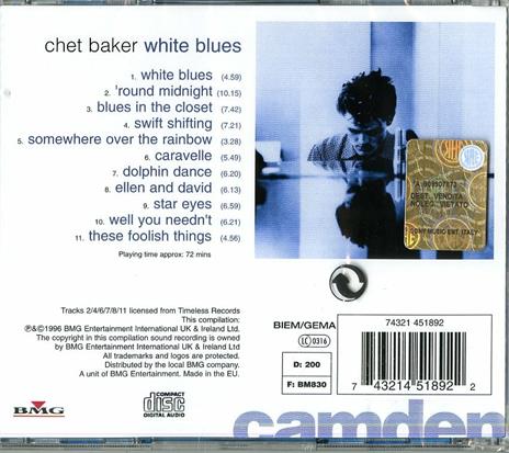 White Blues - CD Audio di Chet Baker - 2