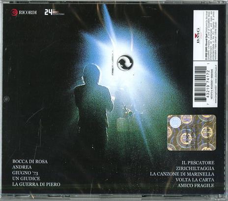 In concerto. Arrangiamenti PFM vol.1 - CD Audio di Fabrizio De André,Premiata Forneria Marconi - 2