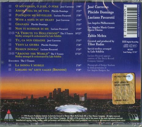 The Three Tenors. Carreras Domingo Pavarotti 1994 - CD Audio di Placido Domingo,Luciano Pavarotti,José Carreras,Zubin Mehta - 2