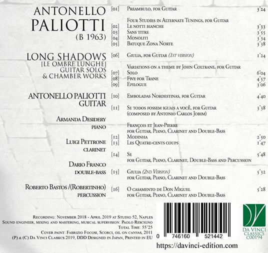 Long Shadows - CD Audio di Antonello Paliotti - 2