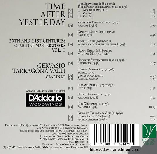 Time After Yesterday vol.1 - CD Audio di Gervasio Tarragona Valli - 2