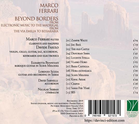 Beyond the Border - CD Audio di Marco Ferrari - 2