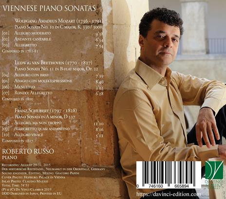 Viennese Piano Sonatas - CD Audio di Roberto Russo - 2