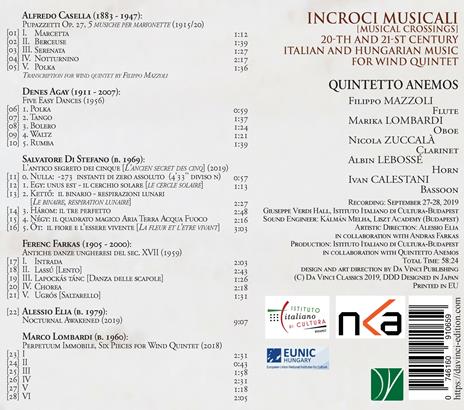 Incroci musicali - CD Audio di Quintetto Anemos - 2