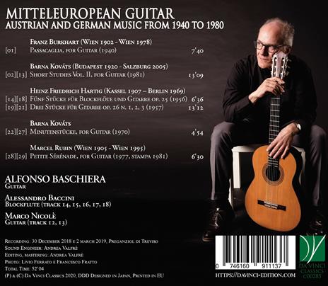 Mitteleuropean Guitar - CD Audio di Alfonso Baschiera - 2