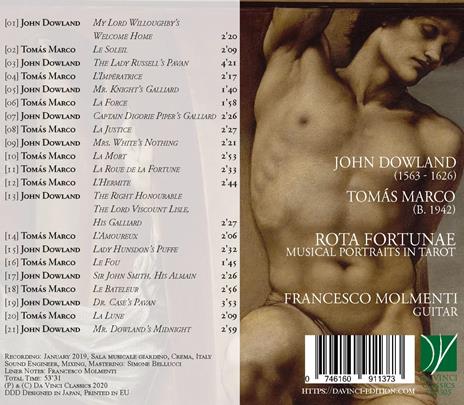 Rota Fortunae. Musical Portraits in Tarot - CD Audio di John Dowland,Tomas Marco,Francesco Molmenti - 2