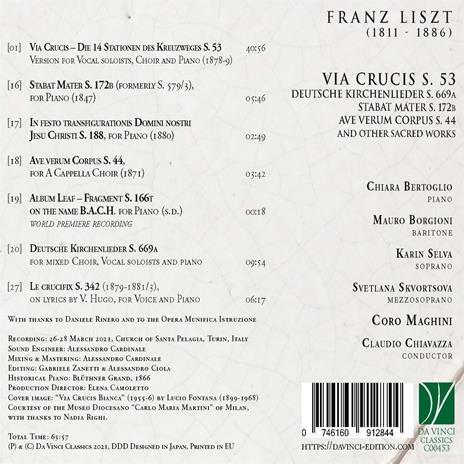Via Crucis - CD Audio di Franz Liszt - 3