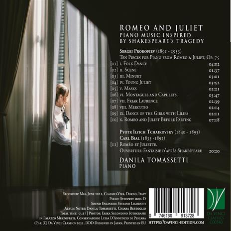 Romeo and Juliet - CD Audio di Sergei Prokofiev,Pyotr Ilyich Tchaikovsky,Danila Tomassetti - 2