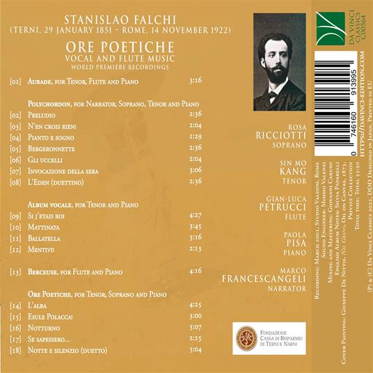 Ore Poetiche - CD Audio di Stanislao Falchi - 2