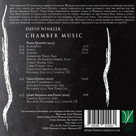 Chamber Music - CD Audio di David Winkler - 2