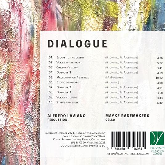 Laviano, Rademakers. Dialogue - CD Audio di Alfredo Laviano - 2