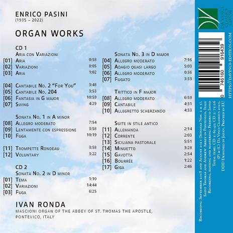Organ Works - CD Audio di Ivan Ronda,Enrico Pasini - 2