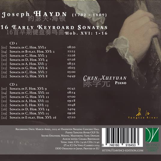 16 Early Keyboard Sonatas - CD Audio di Franz Joseph Haydn,Chen Xueyuan - 2