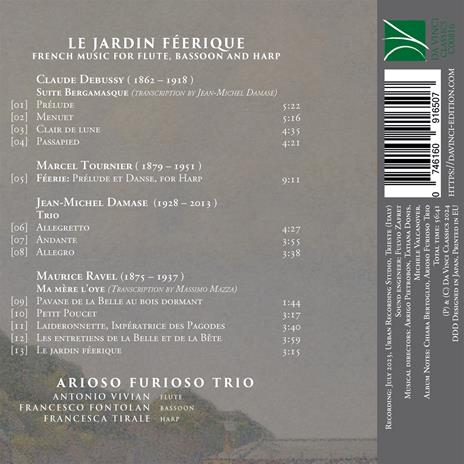 Le Jardin Féerique. French Music For Flute, Bassoon and Harp - CD Audio di Arioso Furioso Trio - 2