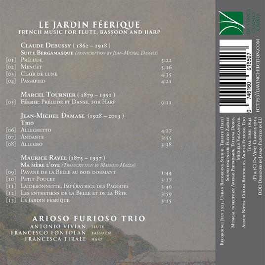Le Jardin Féerique. French Music For Flute, Bassoon and Harp - CD Audio di Arioso Furioso Trio - 2