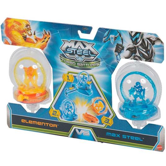 Max Steel Turbo Battlers Max Dredd Effetto Luminoso Elementor VS Max Steel Sfide - 3