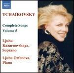 Lieder vol.5 - CD Audio di Pyotr Ilyich Tchaikovsky