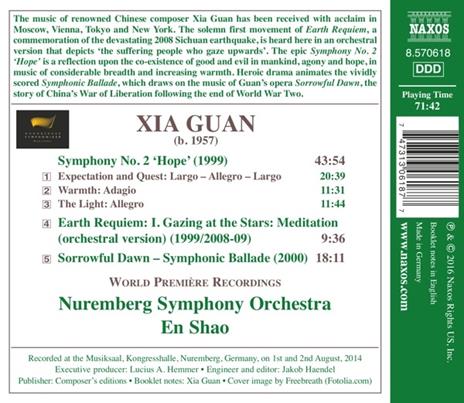 Sinfonia n.2 Hope - Gazing at the Stars - Sorrowful Dawn - CD Audio di Guan Xia - 2