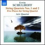 Quartetti per archi - 5 Pezzi per quartetto - CD Audio di Erwin Schulhoff,Aviv Quartet