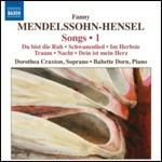 Lieder vol.1 - CD Audio di Felix Mendelssohn-Bartholdy,Dorothea Craxton