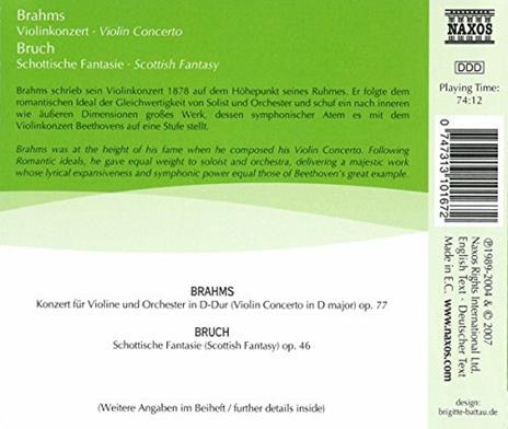 Concerto per violino op.77 - CD Audio di Johannes Brahms,Max Bruch,Takako Nishizaki - 2