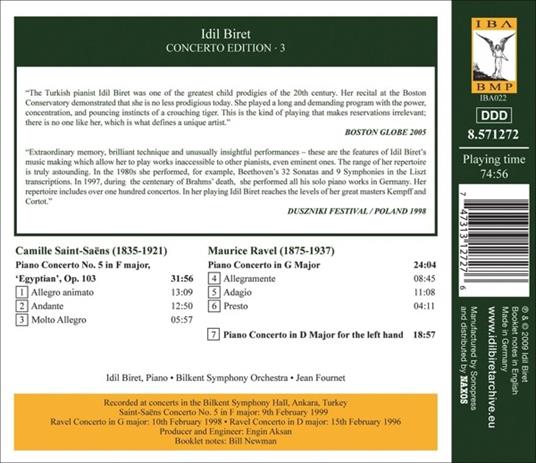 Piano Concertos - CD Audio di Maurice Ravel,Camille Saint-Saëns