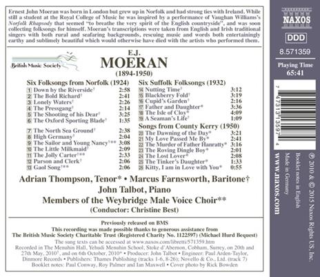 Folksong Arrangements - CD Audio di Ernest John Moeran - 2