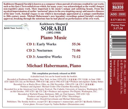 Opere per pianoforte - CD Audio di Kaikhosru Shapurji Sorabji,Michael Habermann - 2