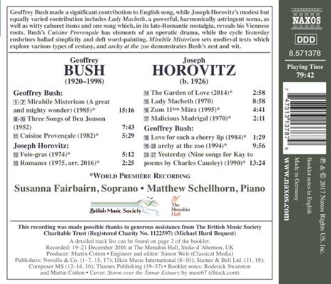 Songs - CD Audio di Joseph Horovitz - 2