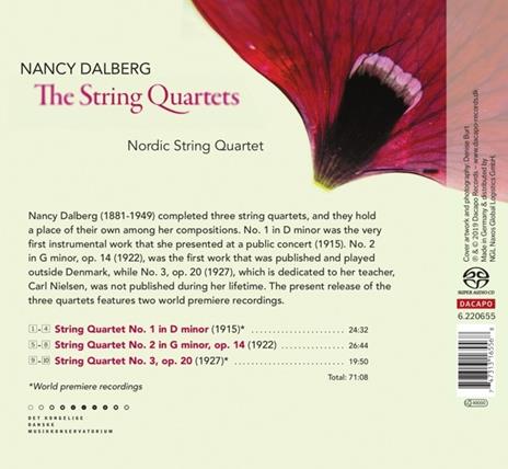 String Quartets - CD Audio di Nancy Dalberg - 2