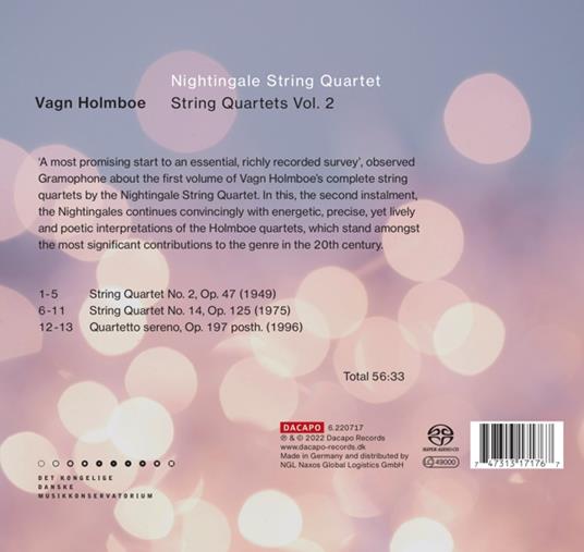 String Quartets Vol.2 - SuperAudio CD di Vagn Holmboe - 2