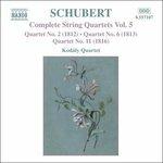 Quartetti per archi n.2, n.6, n.11 - CD Audio di Franz Schubert,Kodaly Quartet