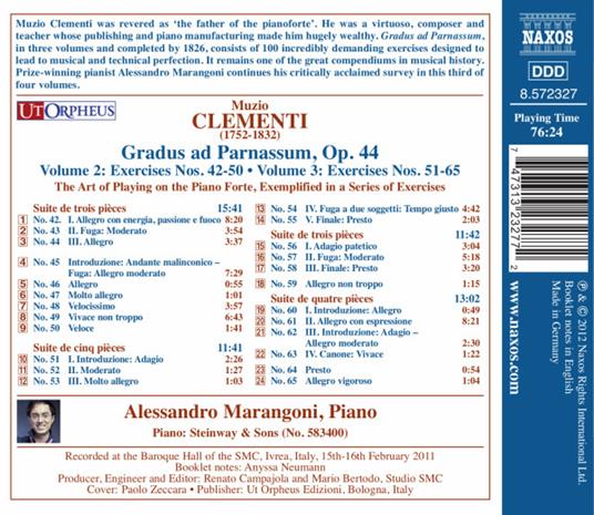 Gradus Ad Parnassum vol.3 - CD Audio di Muzio Clementi - 2