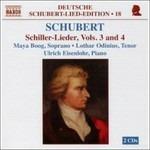 Deutsche Schubert Lied Edition vol.18: Schiller Lieder vol.3, vol.4 - CD Audio di Franz Schubert