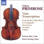 Trascrizioni per viola - CD Audio di William Primrose